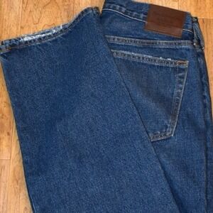 Abercrombie & Fitch Relaxed Straight Jeans Mens 32 Blue Authentic Rigid Denim